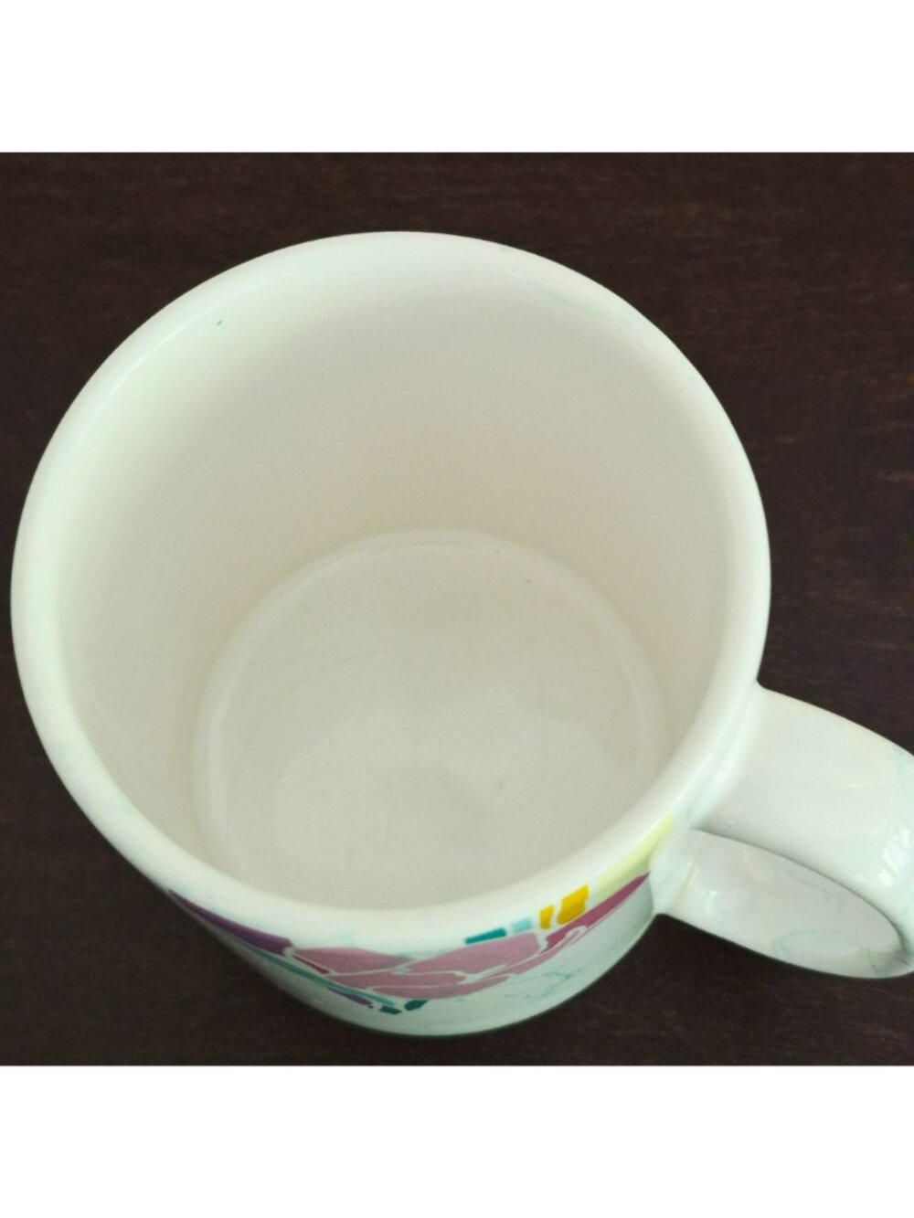 Vintage Waechtersbach Pastel Floral Coffee Mug, Earthenware, W. Germany Mark - Picture 6 of 9